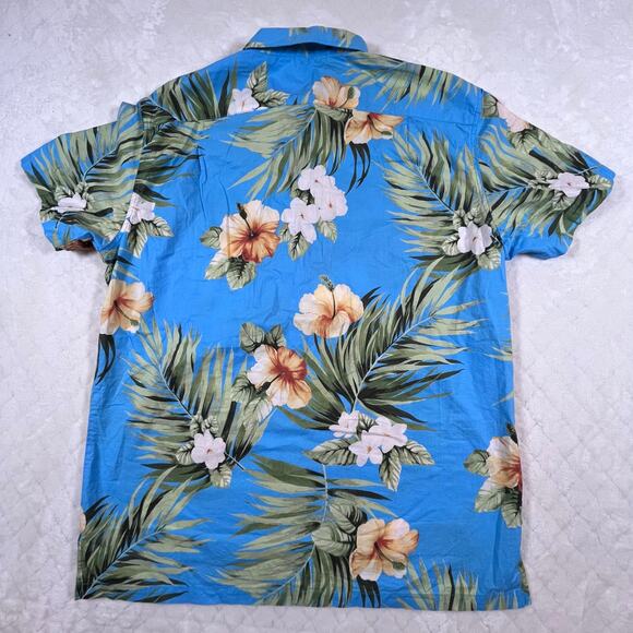 Tori Richard 1956 ME05 Hawaiian Short Sleeve Button Up Shirt Blue Men
sz Lg - Picture 4 of 5